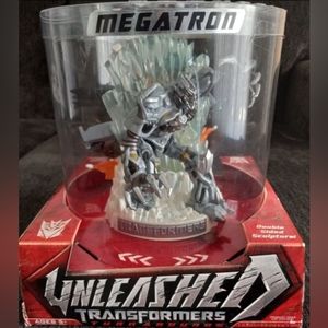 Megatron Decepticon Unleashed Transformers Double Sided Sculpture New In Box